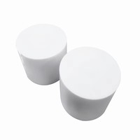 Barre ronde en PTFE, pure, extrudée, à faible friction, isolante électrique, en polytétrafluoroéthylène vierge, en stock