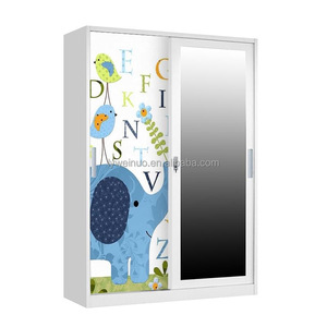 Raffinato <span class=keywords><strong>armadio</strong></span> in acciaio <span class=keywords><strong>con</strong></span> porta scorrevole sicura a <span class=keywords><strong>specchio</strong></span> e cassaforte interna per la casa - Product Image 3