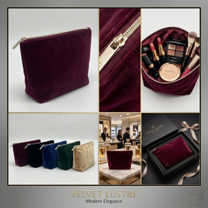 Bolsa <span class=keywords><strong>de</strong></span> Regalo <span class=keywords><strong>de</strong></span> Terciopelo con Logotipo Personalizado, MOQ Bajo, para Damas <span class=keywords><strong>de</strong></span> Honor, Bolsa <span class=keywords><strong>de</strong></span> Maquillaje, Estuche Cosmético, Organizador <span class=keywords><strong>de</strong></span> Artículos <span class=keywords><strong>de</strong></span> Aseo - Product Image 3