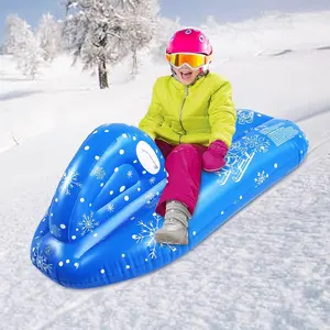 성인과 어린이 스노우 스쿠터 튼튼한 단단한 Pvc 어린이를위한 풍선 스키 매트 성인 스노우 모바일 튜브