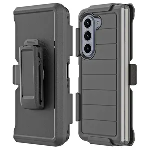 Holster Pro Casos De Telefone Móvel Para Samsung Galaxy Z Fold 5 4 Defender Belt Clipe Kickstand Robusto À Prova De Choque Tampa Traseira