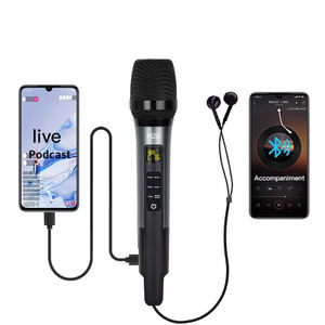 ไมโครโฟนไดนามิก H20 ออลอินวัน พร้อมการ์ดเสียงในตัว แบบเสียบใช้งานได้ทันที สำหรับโทรศัพท์แอนดรอยด์และไอโอเอส ใช้สำหรับไลฟ์สตรีมมิ่ง คาราโอเกะ และการบันทึกเสียง - Product Image 1