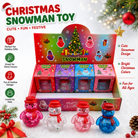 Jouet Squishy Bonhomme de Neige de Noël Mignon à Remontée Lente Anti-Stress, Jouet Fidget, Coffret Cadeau de Fêtes pour Enfants, Idéal pour Faveur de Fête, Vente en Gros