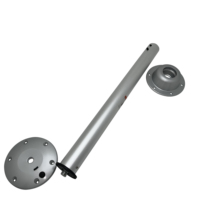 Pied de table manuel en alliage d'aluminium argenté pour camping-car, cadre de table pour fourgonnette professionnelle et caravane