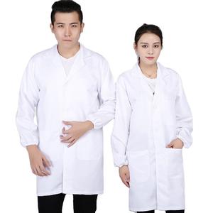 खाद्य कारखाने धूल-प्रमाण कार्यशाला के लिए अनुकूलित सफेद लंबी आस्तीन स्पैनडेक्स लैब कोट - Product Image 5