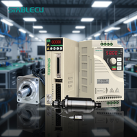 Solution d'automatisation industrielle, mini variateur de fréquence 1,5 kW avec commande de positionnement par servomoteur, PLC, HMI pour machine de découpe de panneaux de bois CNC