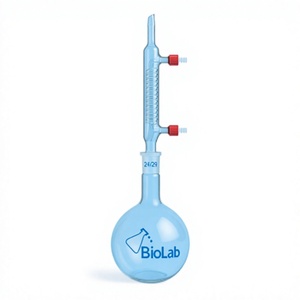 Biolab - Frasco Volumétrico de Vidrio Borosilicato con Cuello Largo y Tapón, 25 ml, Frasco de Medición para Laboratorio - Product Image 3