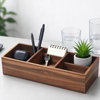 Panier de rangement pour réservoir de toilettes en bois d'acacia, boîte de rangement en bois naturel écologique avec 3 compartiments, organisateur de salle de bain multifonctionnel
