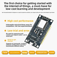Modul WiFi Merrillchip ESP8266 Port Serial NodeMcu Mainboard untuk Papan Pengembangan WiFi 4 Layar OLED