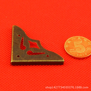 B2686 ฝาครอบมุม 35 มม. X 50 มม. สไตล์โบราณ เหล็กคาร์บอน ป้องกันกล่องไม้ M29 - Product Image 3