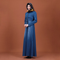 Vêtements pour femmes musulmanes, robe Abaya en denim islamique, design tendance, robes turques, Abayas longues maxi
