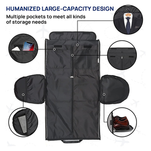 High Quality Garment <strong>Bags</strong> Travel Foldable Carry on for Men Waterproof <strong>Duffel</strong> with Shoe Pouch <strong>Trendy</strong> Design - Product Image 4