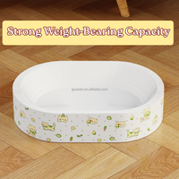 Grattoir pour chat en papier kraft blanc ovale et rond, grand et durable, jouet pour chat d'intérieur pour le repointage des griffes