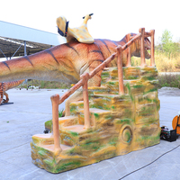 DZ2305 robot de dinosaure animatronique grandeur nature animatronique à bascule T-rex tour de dinosaure pour aire de jeux pour enfants