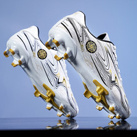 Chaussures de football à crampons longs pour enfants, grande taille, unisexe, tige en PU, doublure en maille, semelle extérieure en caoutchouc, printemps été automne, pour le marché international