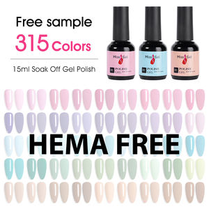 MissGel cat kuku Gel 315 Warna bebas Hema cat kuku UV gratis sampel gratis cat kuku Salon profesional Label pribadi TPO Gel kuku - Product Image 3