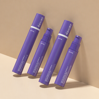 Flacon cosmétique vide en plastique avec pompe sans air, mini conteneur de voyage pour liquides, 10 ml, 15 ml