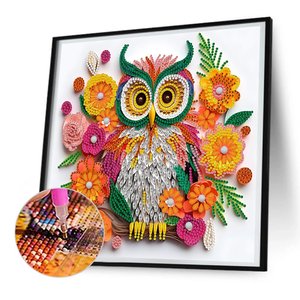 Kits <span class=keywords><strong>de</strong></span> bricolage diamant peintures Animal spécial en forme <span class=keywords><strong>de</strong></span> diamant peinture hibou avec fleur strass <span class=keywords><strong>dessin</strong></span> décor à la maison - Product Image 1