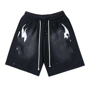 Shorts de plage décontractés en jean vintage délavé, style rétro américain, marque de mode urbaine polyvalente - Product Image 1