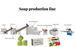 Machine de fabrication de savon en barre pour lessive et toilette, machine de production de savon de bain par estampage et découpe, ligne de production de savon, équipement de fabrication de savon, très demandée - Product Image 3