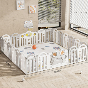 Recinto Pieghevole in Plastica per Bambini, Box Portatile per Giochi Interni ed Esterni, Cancello di Sicurezza per Bambini e Neonati - Product Image 3