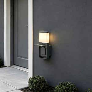 Lampadaire Moderne en Aluminium Étanche IP44, Lumière Blanc Chaud 220-240V, Garantie 2 Ans, Grande Taille pour Éclairage Extérieur de Jardin - Product Image 2