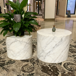 Set di Tavolini da Caffè Ovali in Legno Ecologico Contemporaneo di Alta Gamma con Adesivi 3D, <span class=keywords><strong>Arredamento</strong></span> Artistico Creativo - Product Image 6