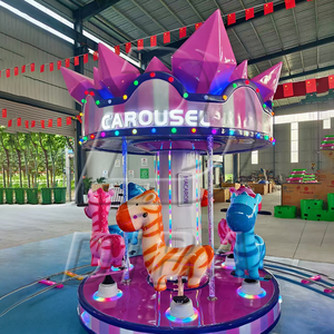 Mini Carousel cho trẻ em dẫn đèn trang trí vui vẻ đi vòng cho trung tâm mua sắm công viên giải trí - Product Image 1