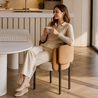 Chaises inclinables italiennes légères de luxe commerciales de café meubles de salon à la maison chaise de salle à manger