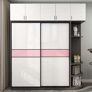 ตู้เสื้อผ้าแผงไม้แบบแขวนอเนกประสงค์สำหรับบ้านอพาร์ทเมนต์ห้องนอนห้องนั่งเล่นวิลล่า - Product Image 4