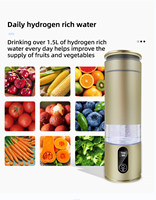 Meilleure gourde portable d'eau riche en hydrogène par électrolyse électrique SPE PEM 8000 PPB – Bouteille d'eau hydrogénée de haute qualité