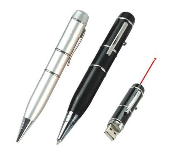 Multifunctional USB Flash Drive with Laser Pointer 2GB 4GB 8GB 16GB 32GB USB 2.0 Metal Custom Logo Pen Drive USB Memory Stick