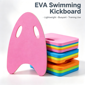 Planche flottante en EVA en forme de <span class=keywords><strong>requin</strong></span> à double trou, légère, pour l'entraînement à la natation en piscine, pour adolescents et adultes, impression personnalisée - Product Image 5