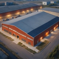 Structure en acier Q235 Q355 pour bâtiments préfabriqués à assemblage rapide, entrepôt industriel YUHUI