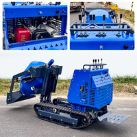 Mini Crawler Mobile Zement mischer Tragbare automatische Schiene Kleiner Mini-Betonmischer Selbst laden der Ketten