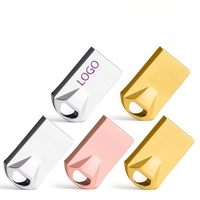 Flashdisk USB Terlaris Terbaik Super Mini Metal Pen Drive 4GB 8GB 16GB 32GB 64GB USB 2.0 U Disk Stick Pendrive USB