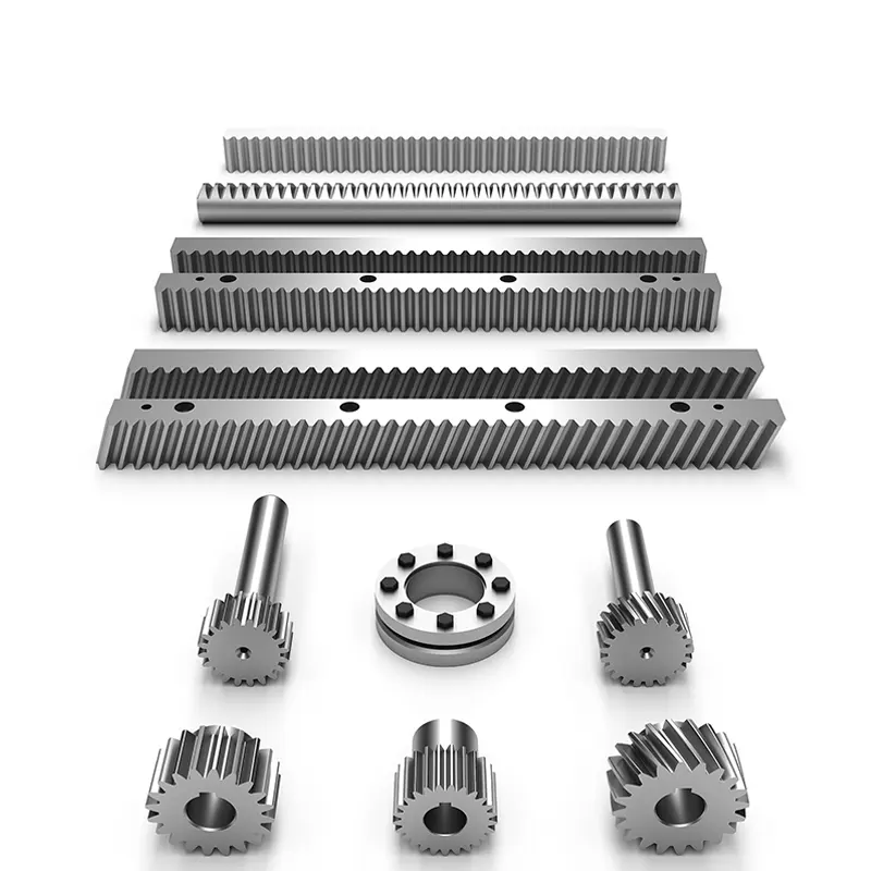 Roda gigi rak presisi tinggi dan Pinion M1 M1.5 M2 M2.5 M3 M4 M5 rak kemudi untuk mesin Cnc