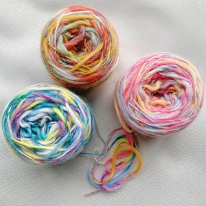 50g Wool Blended <strong>Variegated</strong> <strong>Yarn</strong> 3-colors Big-belly <strong>Yarns</strong> for Knitting - Product Image 1