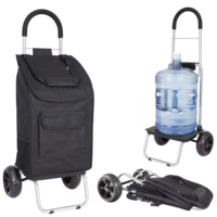 Transport moderne de supermarché pliable Offres Spéciales personnalisé Bagages à provisions pliants durables et portables Chariot à main avec roues