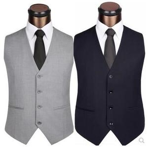 เสื้อกั๊กสูททรงเข้ารูป คอวี แฟชั่นใหม่ ปี 2026 คุณภาพสูง ขายส่ง สำหรับผู้ชาย สีพื้น เสื้อกั๊กผู้ชาย - Product Image 1