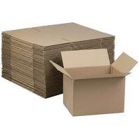 Boîtes d'expédition en carton ondulé brun, boîtes d'expédition pour la littérature, pour l'emballage des petites entreprises