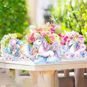 Scatola regalo di carta unicorno arcobaleno di alta qualità 3D Snack floreale <span class=keywords><strong>per</strong></span> festa di <span class=keywords><strong>compleanno</strong></span> matrimonio regalo pastello acquerello decorazioni scatole caramelle - Product Image 1