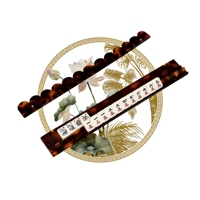 Support de Mahjong en Acrylique avec Poussoir Magnétique et Règle – Conception Portable, Résistant à l'Eau, Durable, Non Toxique, Boîte en Papier Kraft Écologique