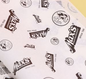 Feuille d'aluminium de qualité alimentaire à structure alvéolée, résistante à la graisse et à l'humidité, avec logo personnalisé imprimé, pour restaurants de burgers et hot-dogs - Product Image 2