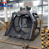 Nouvelle benne de criblage hydraulique pour excavatrices de 20 à 25 tonnes avec tambour rotatif, pour usage en construction