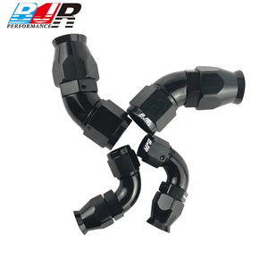 Raccords <span class=keywords><strong>de</strong></span> <span class=keywords><strong>tuyau</strong></span> PTFE à 90 degrés BJR haute performance en aluminium usiné CNC pour raccordement/amélioration, modèles AN3, AN6, AN8 - Product Image 5