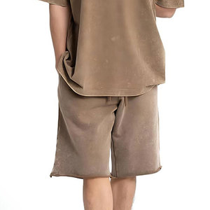 ออกแบบสินค้าของคุณเอง กางเกงขาสั้นยีนส์ฟอกสีขายดีสำหรับผู้ชาย ขายส่งเสื้อผ้าแฟชั่น กางเกงขาสั้นยีนส์ฟอกสีสำหรับผู้ชาย - Product Image 1