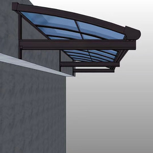 Ngoài trời Patio mái hiên Cửa Sổ bìa dù để che nắng nhôm mái hiên không thấm nước <span class=keywords><strong>Polycarbonate</strong></span> tán mái hiên - Product Image 3