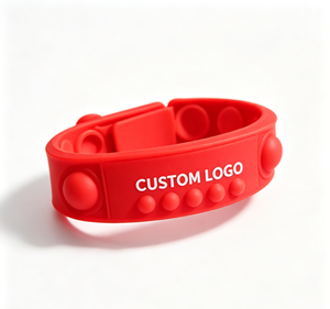 Pulsera de Silicona Personalizada con Logotipo, Impermeable, Antiestrés, para Eventos, Campañas, Regalos Promocionales Corporativos - Product Image 1