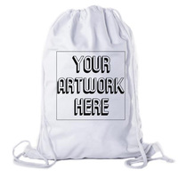 Sac à cordon personnalisé avec logo, sac à dos de sport imperméable en polyester, sac à cordon avec poche zippée pour la remise en forme, la randonnée et les voyages